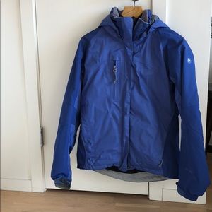 Marmot Blue Gortex Jacket w Hood Zip Out Fleece